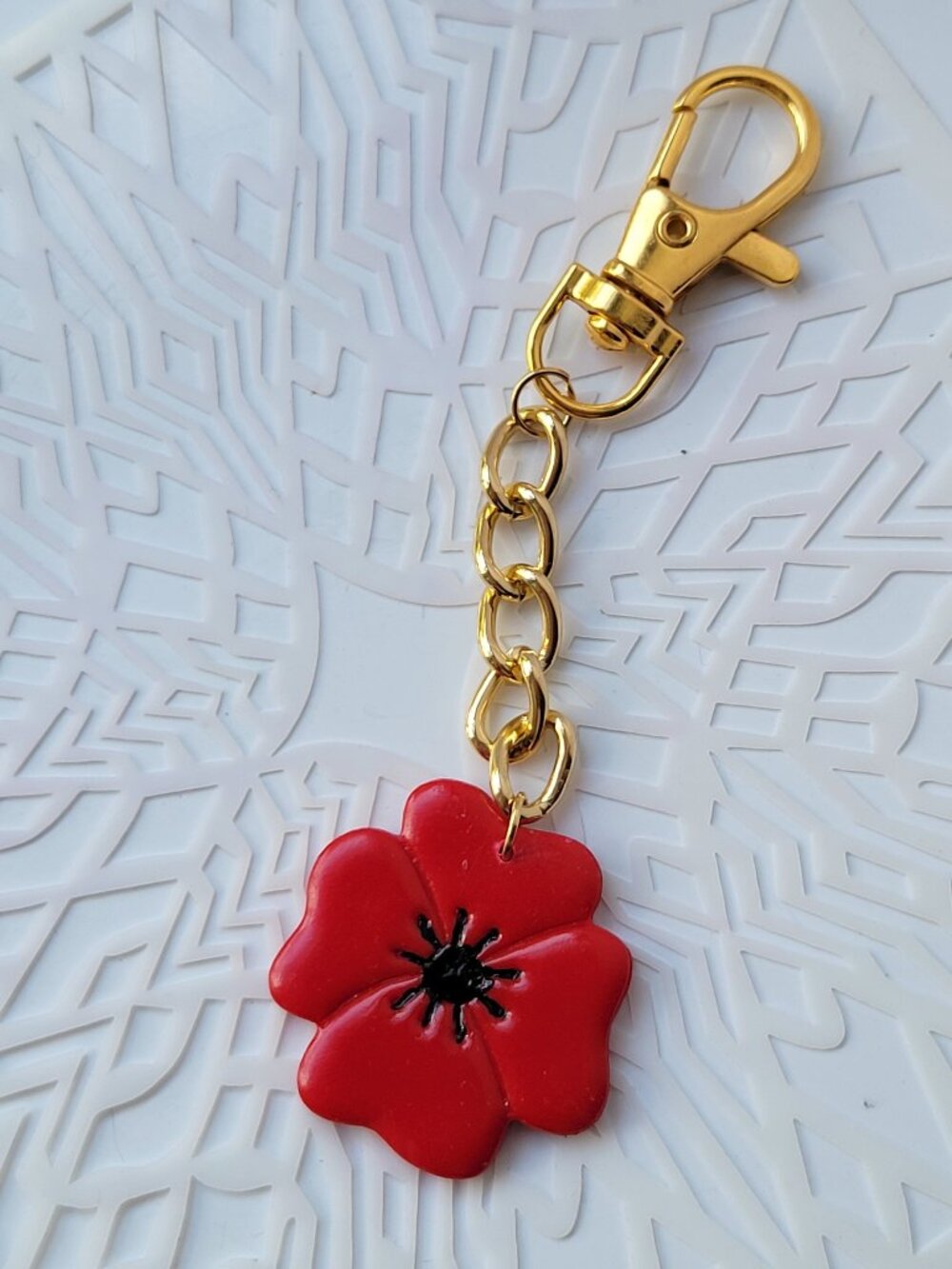Poppy bag charm for Palestine - proceeds to families in Gaza